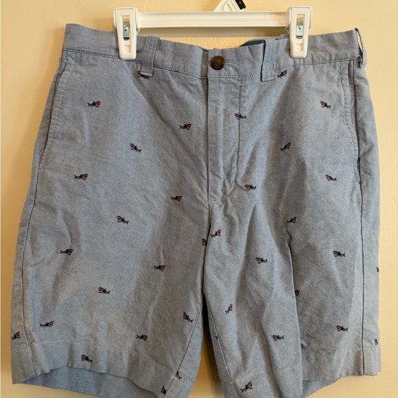 J. Crew Other - J. Crew Light Blue Shorts with Embroidered Sharks
